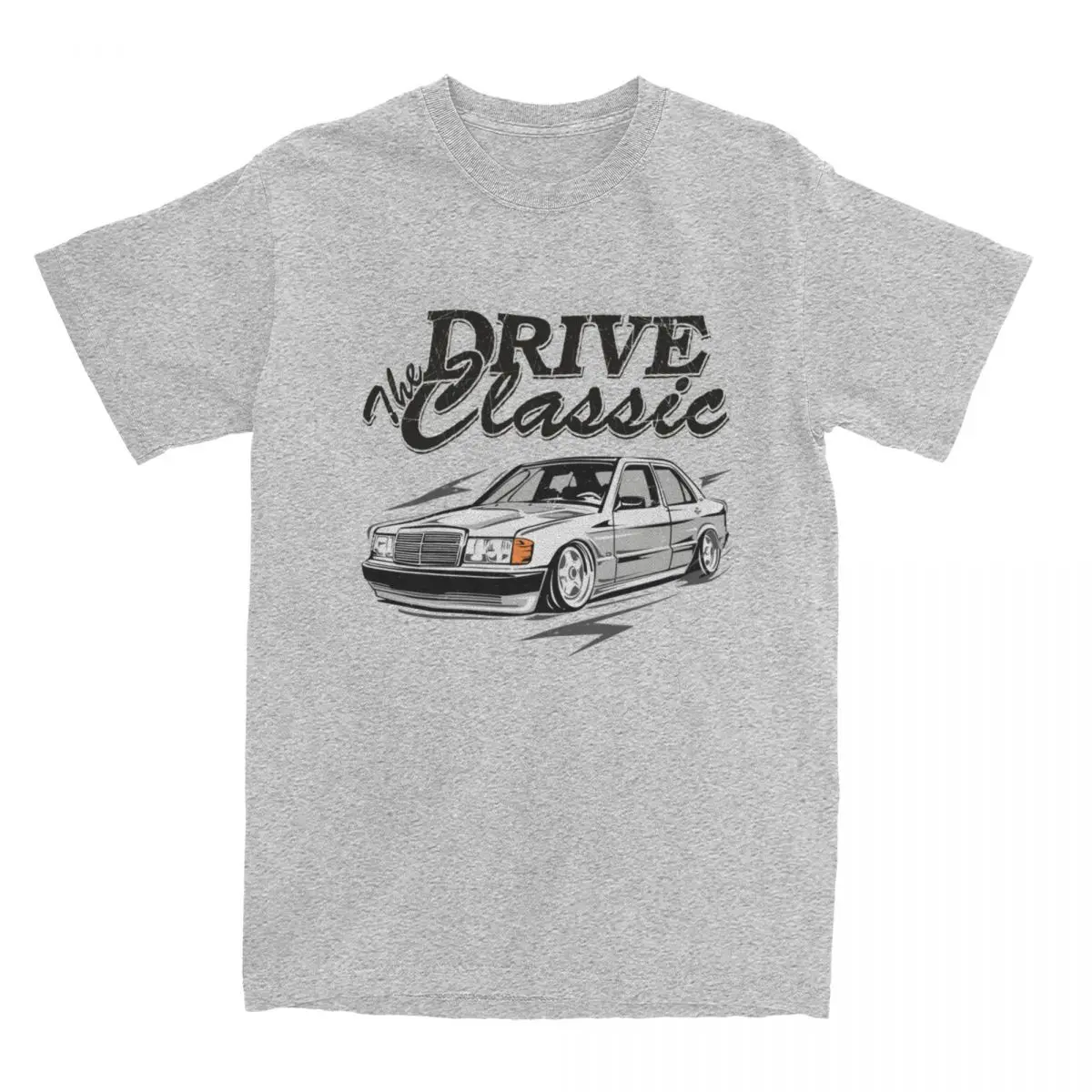 Awesome W201 Drive The Classic Car T Shirts Men Women Crew Neck Cotton 190E Vintage Cars Short Sleeve T shirt Large Size Tshirt