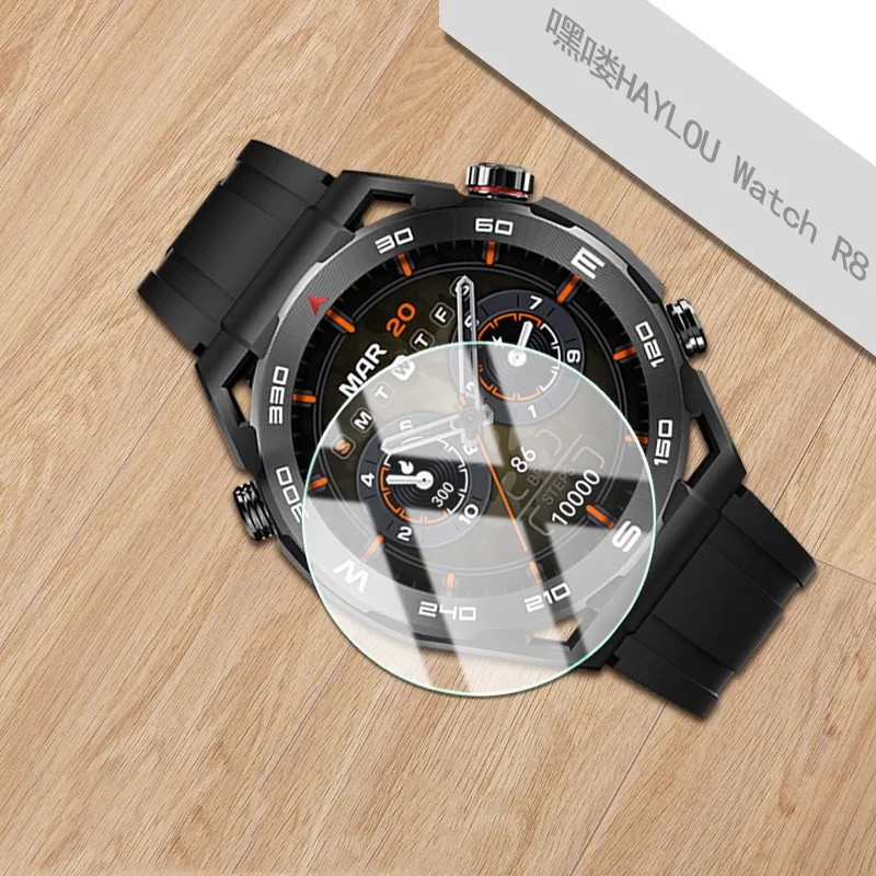 Protector de pantalla para reloj inteligente Haylou Watch R8, película protectora transparente HD de vidrio templado, 5 uds.