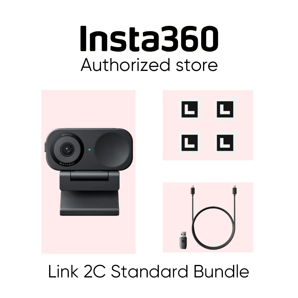 Insta360 objímka 2C - 4K webová kamera pro pc/mac, 1/2