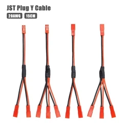 Y Cable 1 To 2 / 1 To 3 ESC Power Supply External Wiring JST Plug 20AWG For 1/10 RC Crawler Car TRX6 TRX4 Bronco