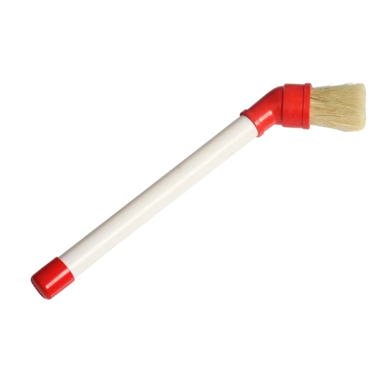 Straight/Curved- Lube- Applicator- Brush with Plastic Handle Bristles Brush Used for Paste-Style Tire Mounting Lubricant