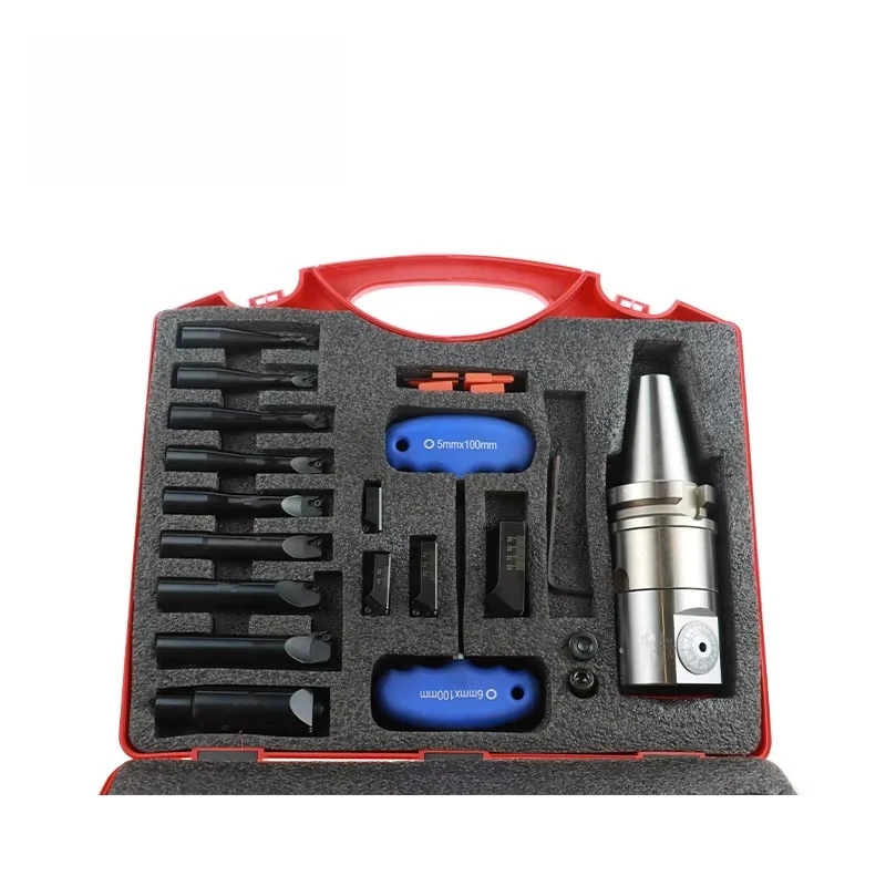 High Precision Boring Head Set Boring Range 6-90 BT40-HBOR48 Extra Fine Boring Head With Micro Adjustment (Tool Kit)