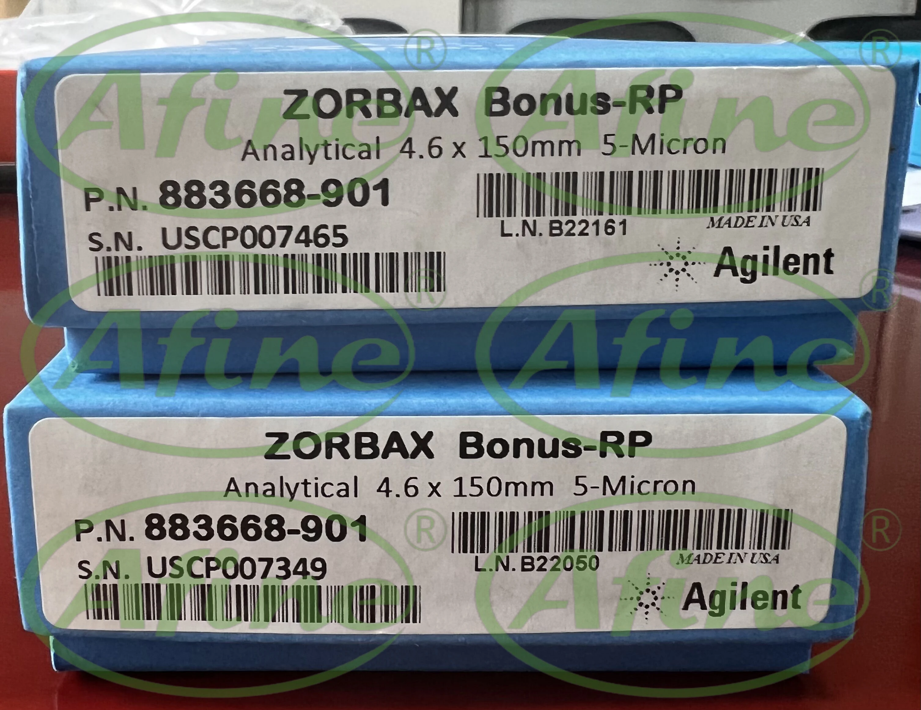 

AFINE Agilent 883668-901 ZORBAX Bonus-RP Column, 4.6 x 150 mm, 5 µm