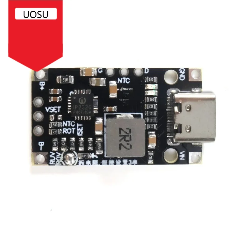 2S 3S Type-C USB BMS 15W 8.4V 12.6V 1.5A Lithium Battery Charging Boost Module With Balanced Support Fast Charge With Indicator