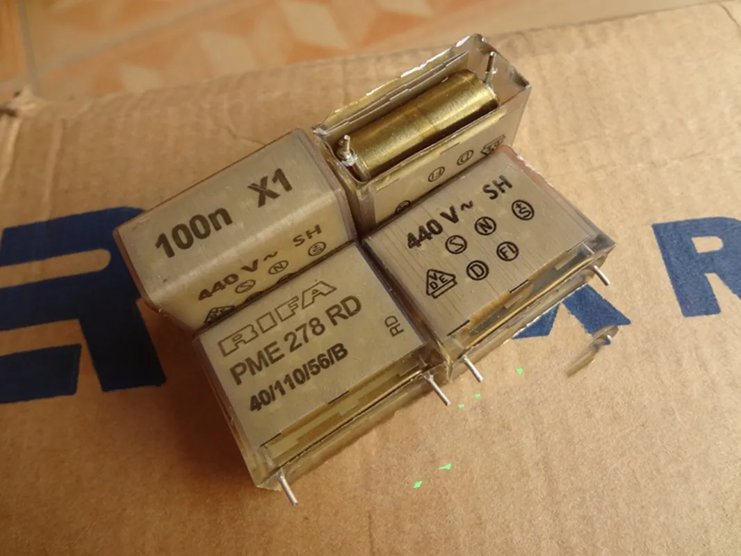 

Imported RIFA PME278 series film capacitor 0.1UF440VAC 100N440VAC foot distance 23mm