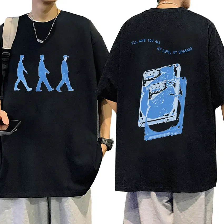 Wave To Earth Cat 0.03 2024 World Tour Album Print T Shirts Men Women Retro Fashion Cotton Short Sleeve T-shirt Hip Hop Clothing image 4