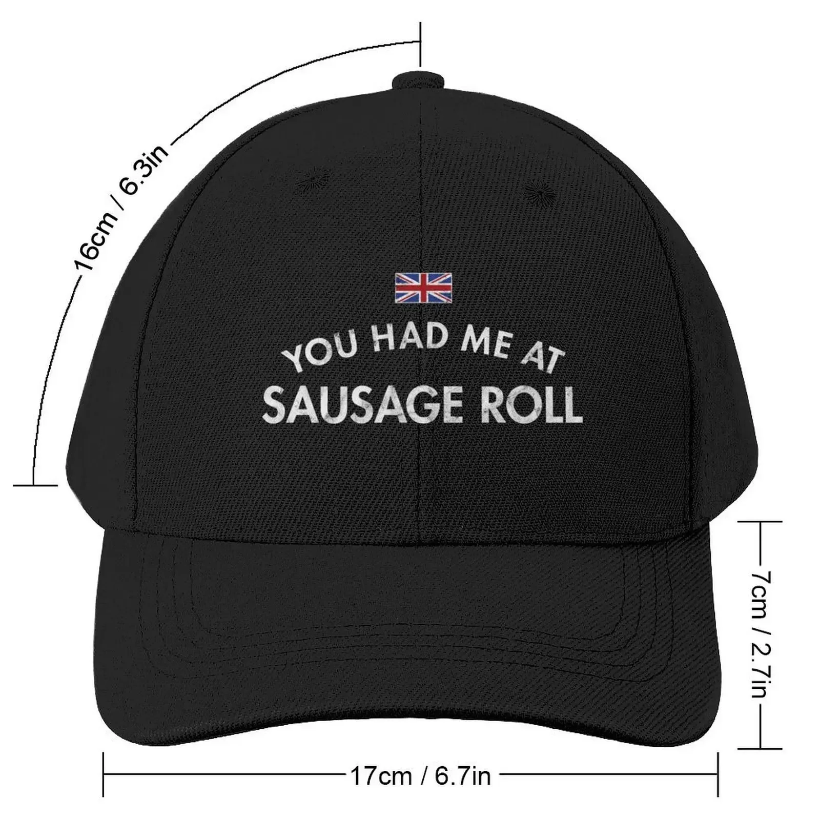 You Had Me At Sausage Roll - Distressed Baseball Cap Luxury Hat Sunscreen Women Caps Men's