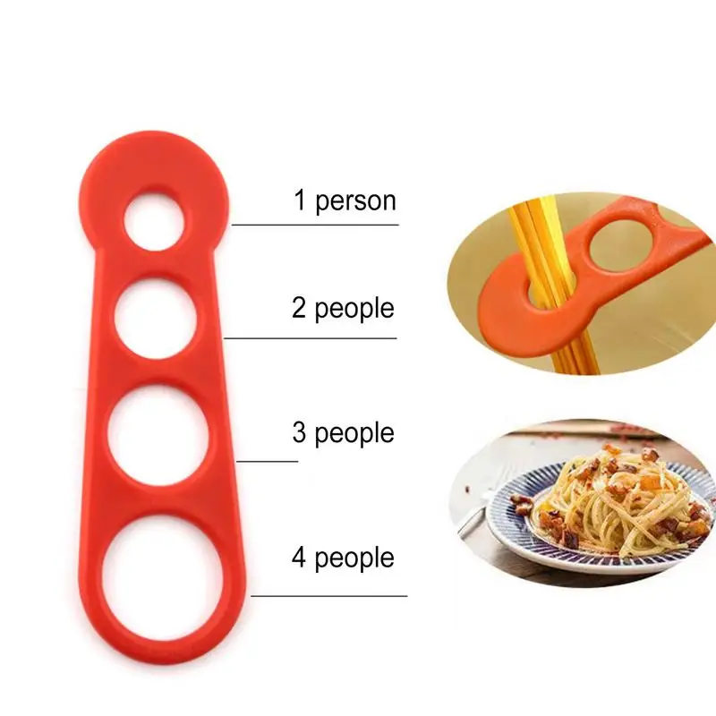 4 Holes Spaghetti Measurer Pasta Noodle Measure Cook Kitchen Ruler Free Measuring Kitchen Tools Gadgets