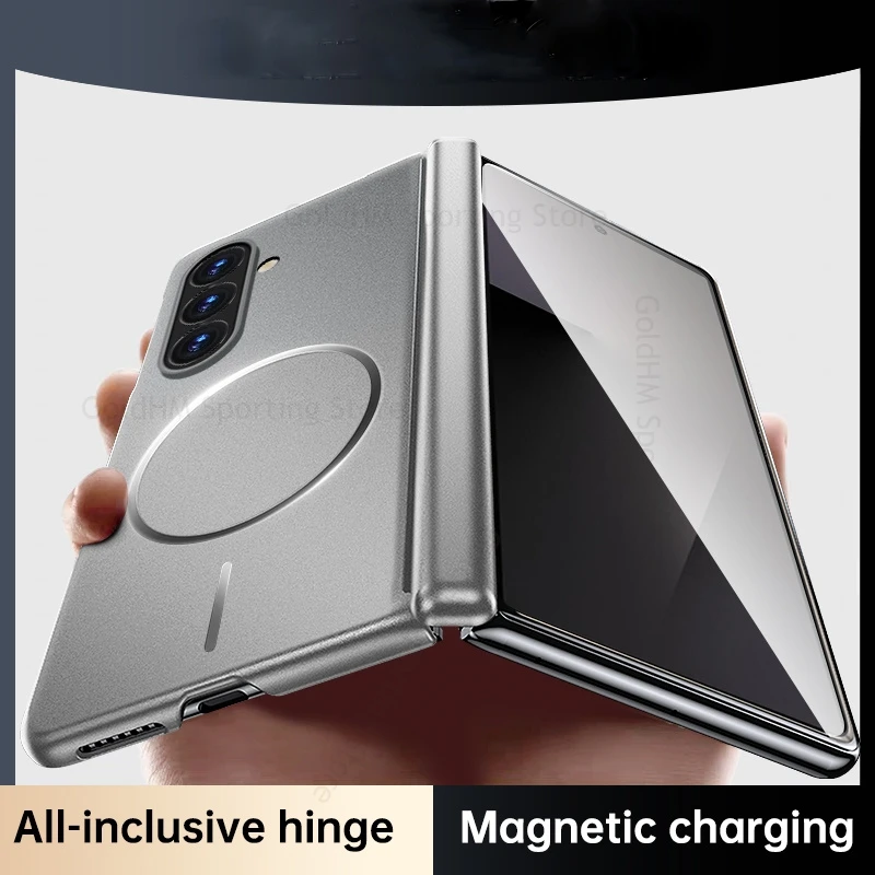 Hinge Case For Huawei Mate X6 5G Metal Paint For Magsafe Magnetic Hing Cover For Huawei Mate X5 X3 X6 Wireless Charging Fundas view 6