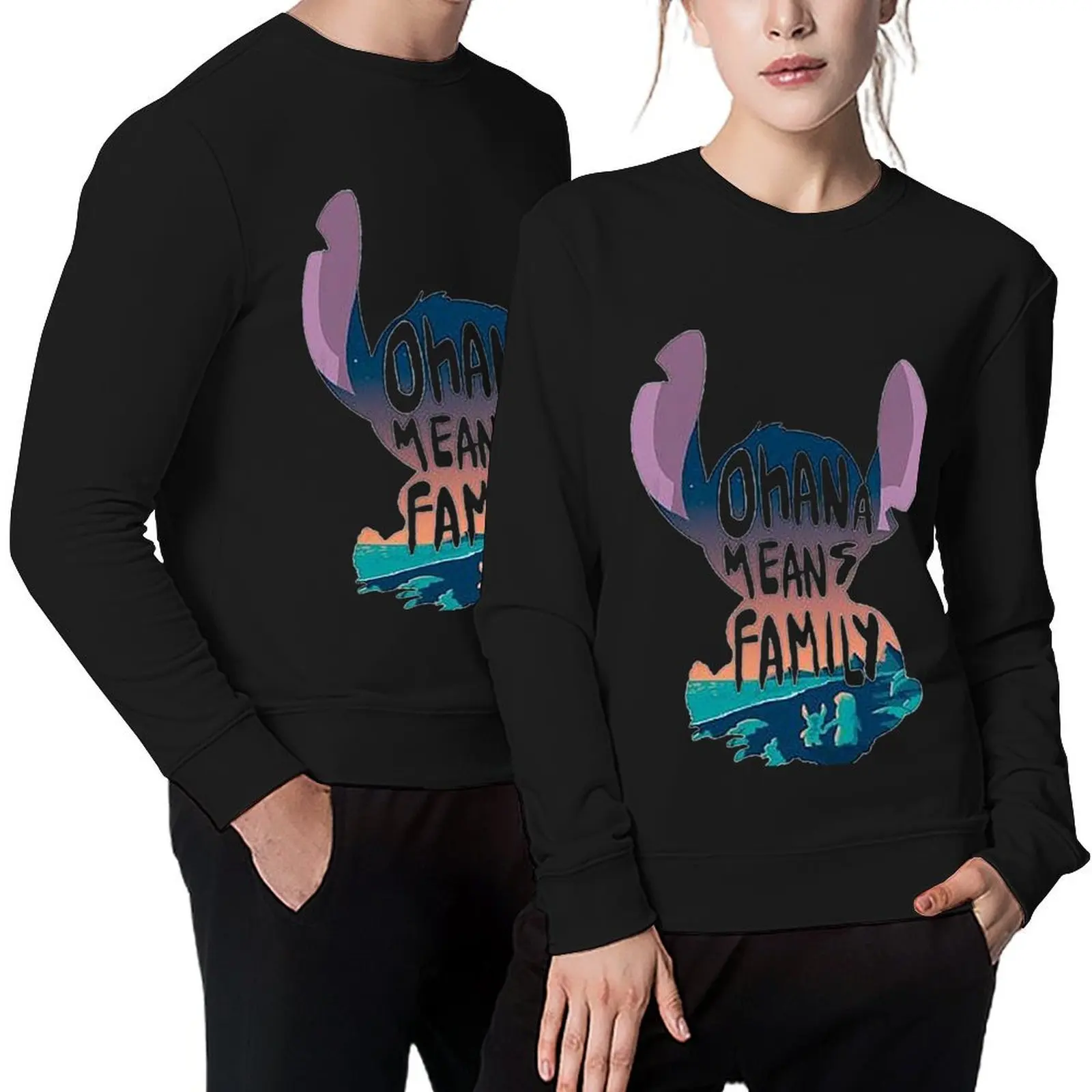 

Oh a na M ea ns Fa m ily Li l o An d St it ch Pullover mens clothing male clothes blouse sweatshirt male