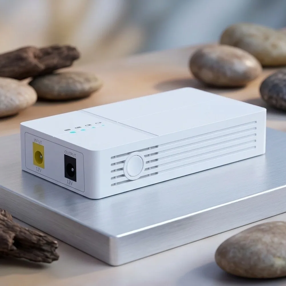 White 12V Uninterruptible Power Wall Mounted Power Supply Uninterrupted Power Supply Power Supply Compact Size