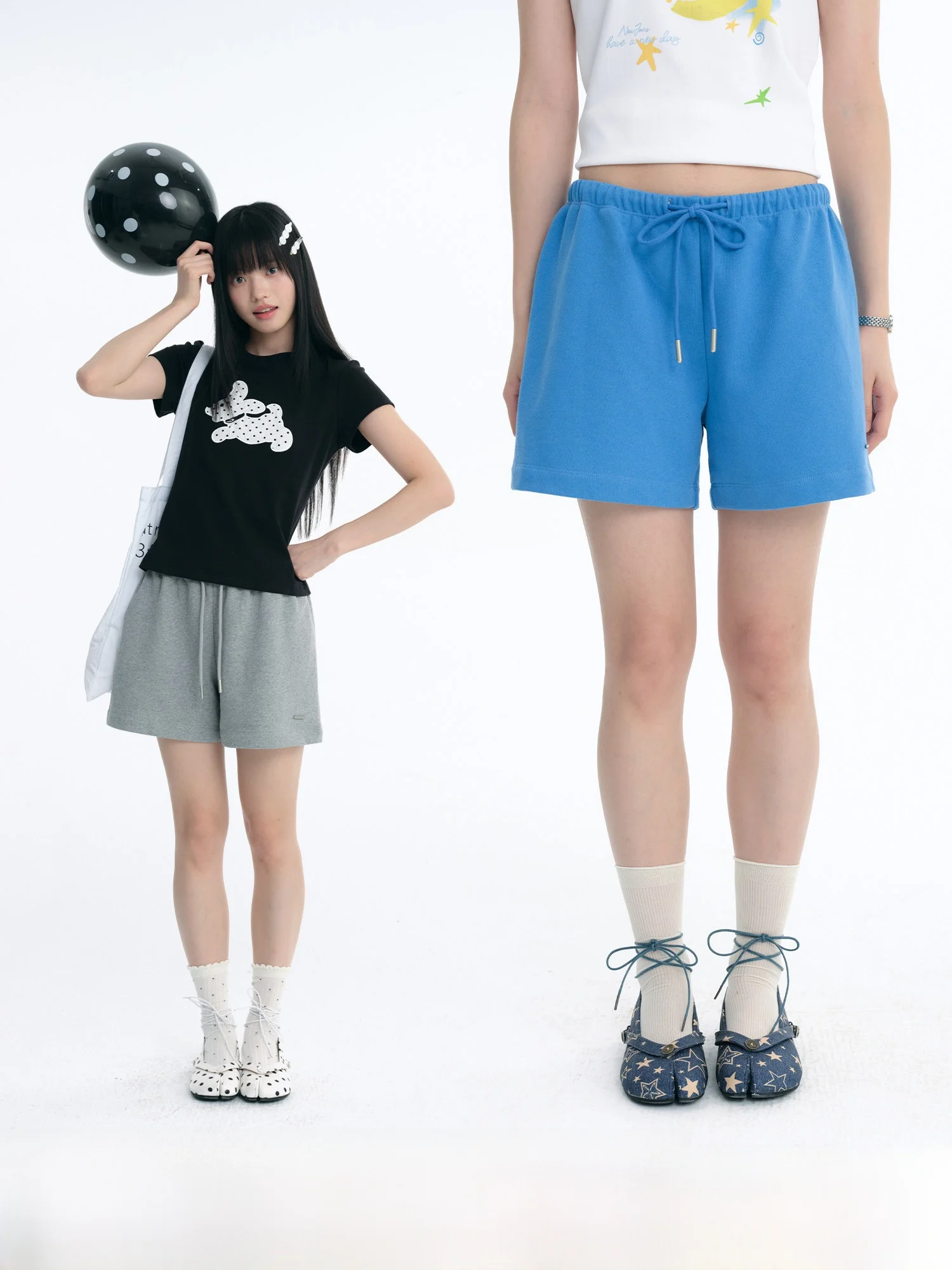 

NewJNXS Knitted Casual Loose Shorts Drawstring Waist Summer Versatile Comfortable Cotton Youth Fashionable Leisure Pants