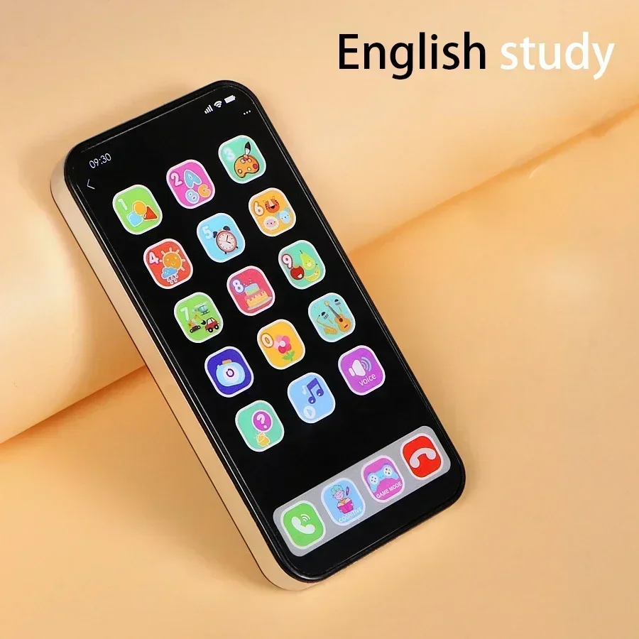 Children Simulation Music Touch Screen Phone Baby English Education Cognitive Phone Intelligent Multi-Functional Toy Model