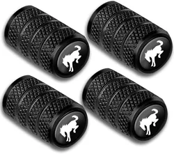 Tampas de válvula do pneu de carro para Bronco, Anti-Ferrugem, Anti Poeira, Tampa Stem, Universal para carros, caminhões, motocicletas e bicicletas, 4PCs