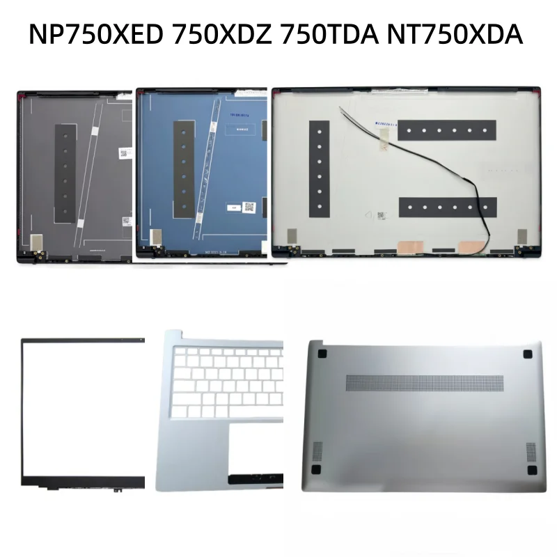 New Laptop LCD Screen Back Bezel Front Frame Top Palmrest Upper Bottom Cover Case For NP750XED 750XDZ 750TDA NT750XDA