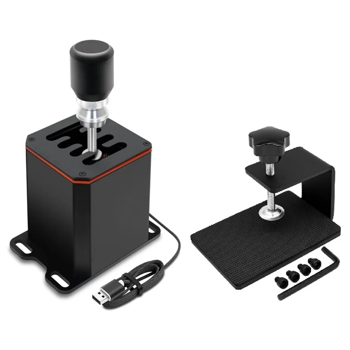 B47C PC USB H Schalthebel mit Halterung für Logitech G27 G29 G25 G920 für Thrustmaster T300RS/GT für Simulation Racing Spiel