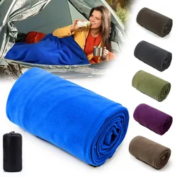 Ultra-light Fleece Sleeping Bag Camping Mat Travel Blanket Camping Tarp Under Tent Insulated Picnic Blanket Camping Tent Travel