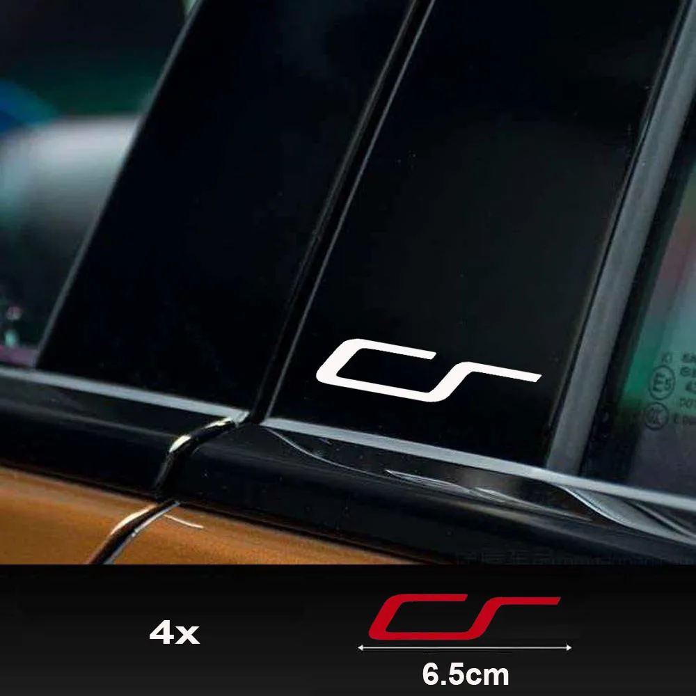 Adesivos de vinil para corpo de carro, 4 unidades, reflexivos, para vw volkswagen cs golf 7 golf 8 mk7 mk8 clubsport estate r line alltrack
