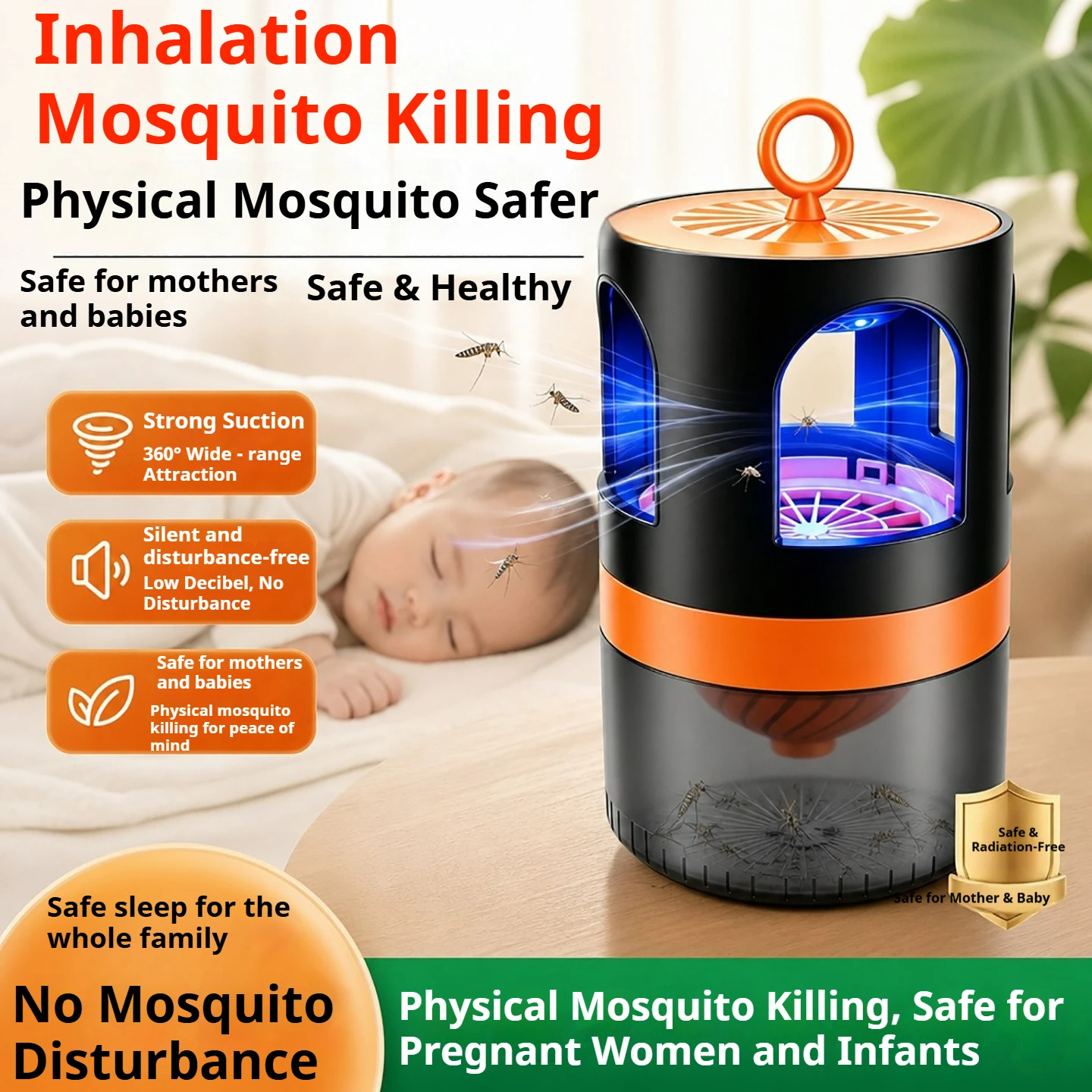 Camping Quiet - New Nano Blue Light Mosquito Trap