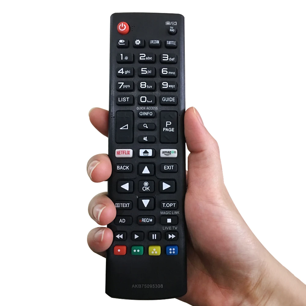 

MRSVI AKB75095308 Universal Remote Control High-Quality ABS for Smart TV Models 32LJ610V 43UJ634V 49UJ634V 55UJ634V 65UJ634V