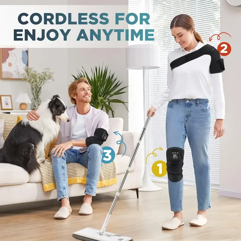 

Multifunctional Knee and Leg Massager with Adjustable Calorie and Vibration - USB Charging for Knee, Shoulder and Elbow