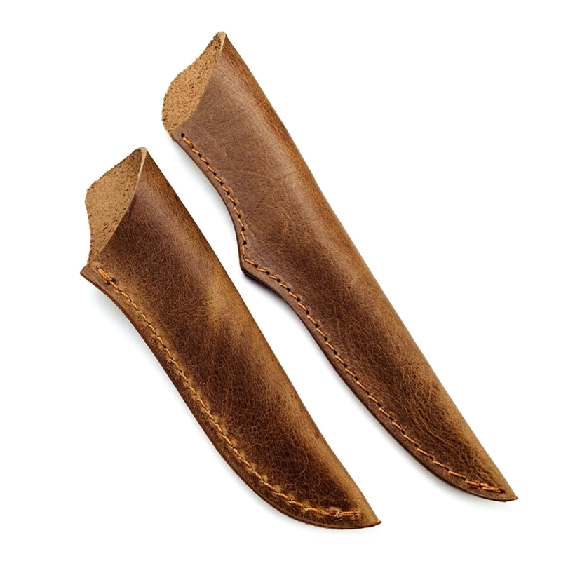 Cowhides Leather Sheath for DIY Straight Knife Case Protective Cover for Kitchen Drop shipping