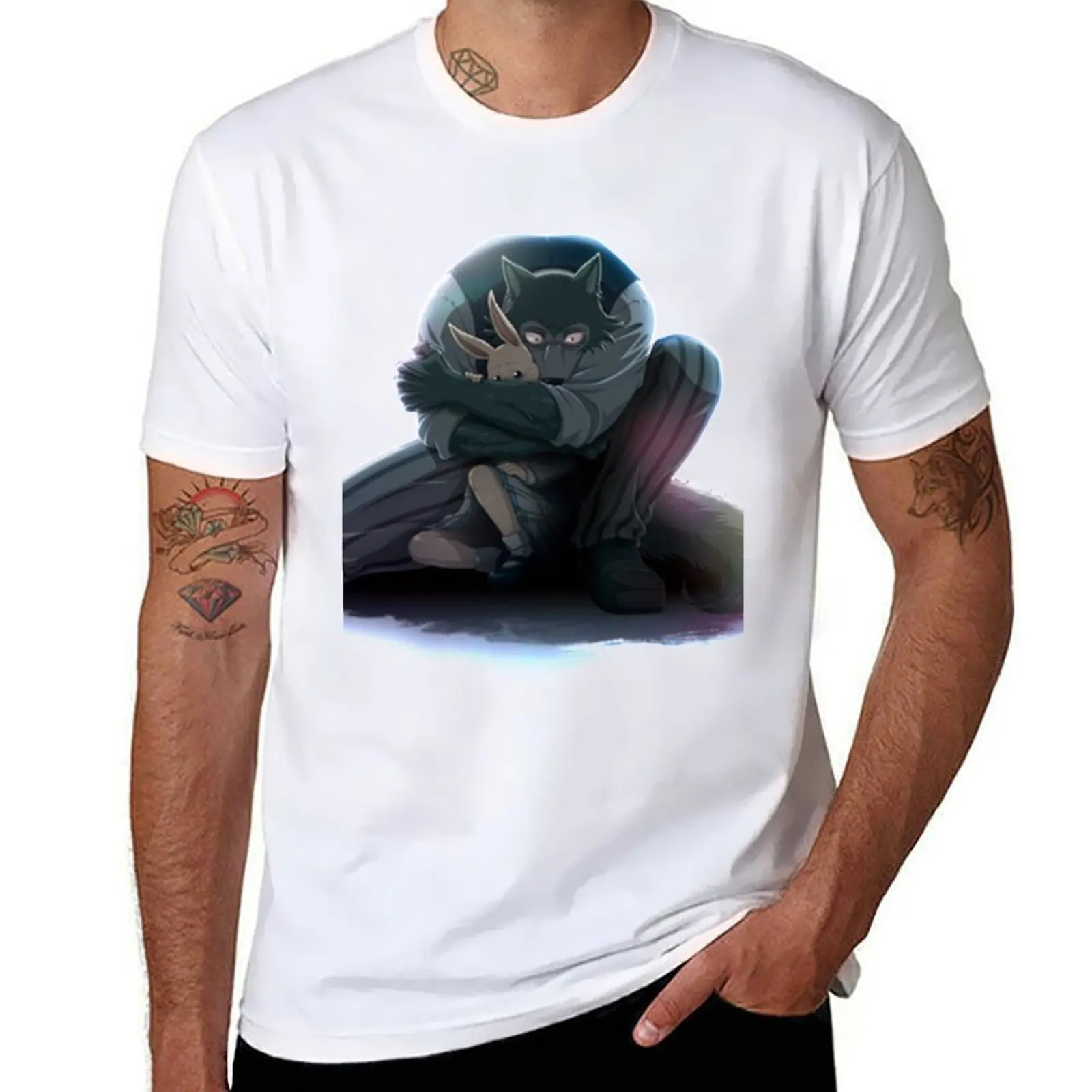 

Legosi & Haru T-Shirt t shirts for man slim fit t shirts for man cotton soft t shirts cotton 100% T-Shirt