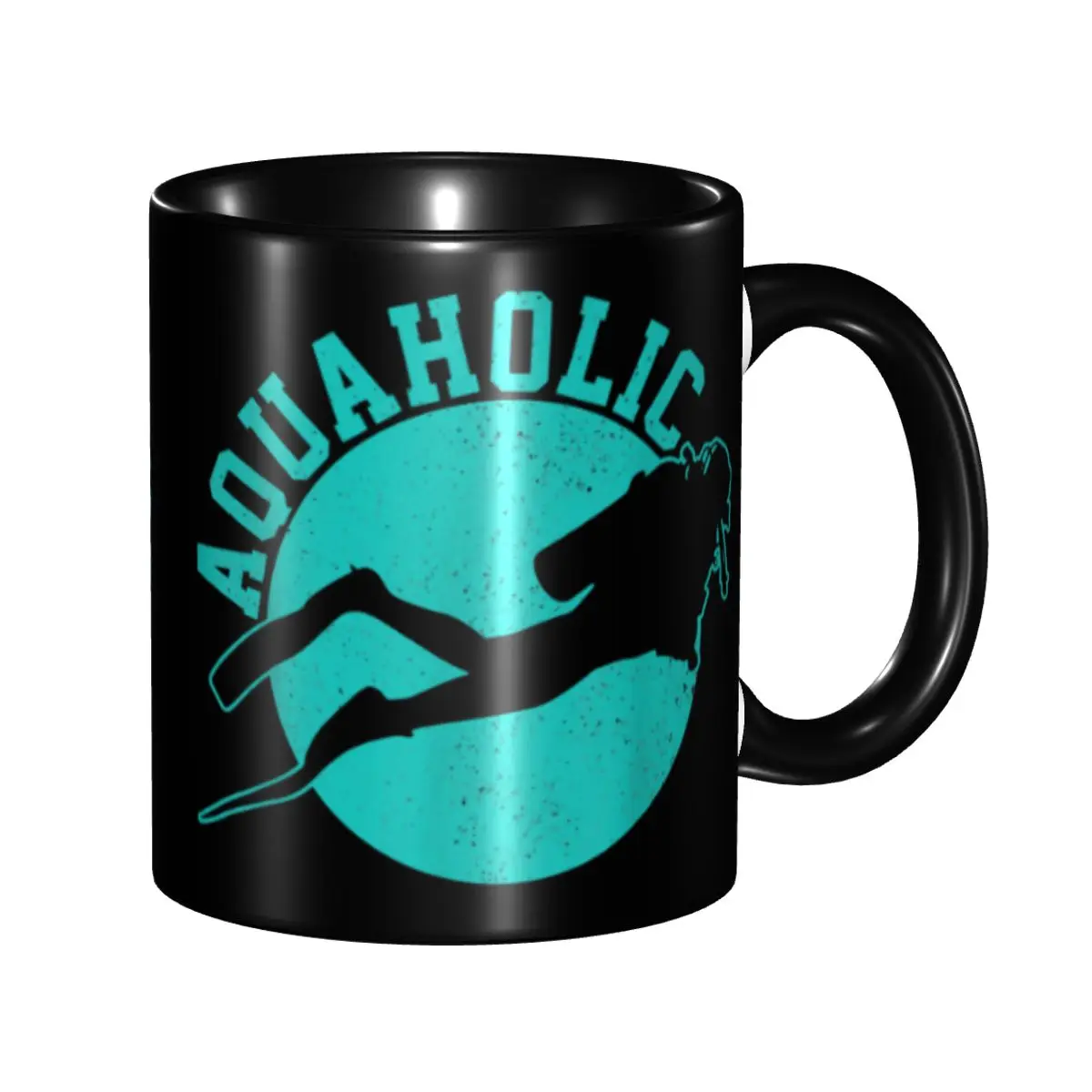 

Scuba Diving Aquaholic Funny Scuba Diver Coffee Mugs DIY Personalized Ceramic Tea Milk Mug