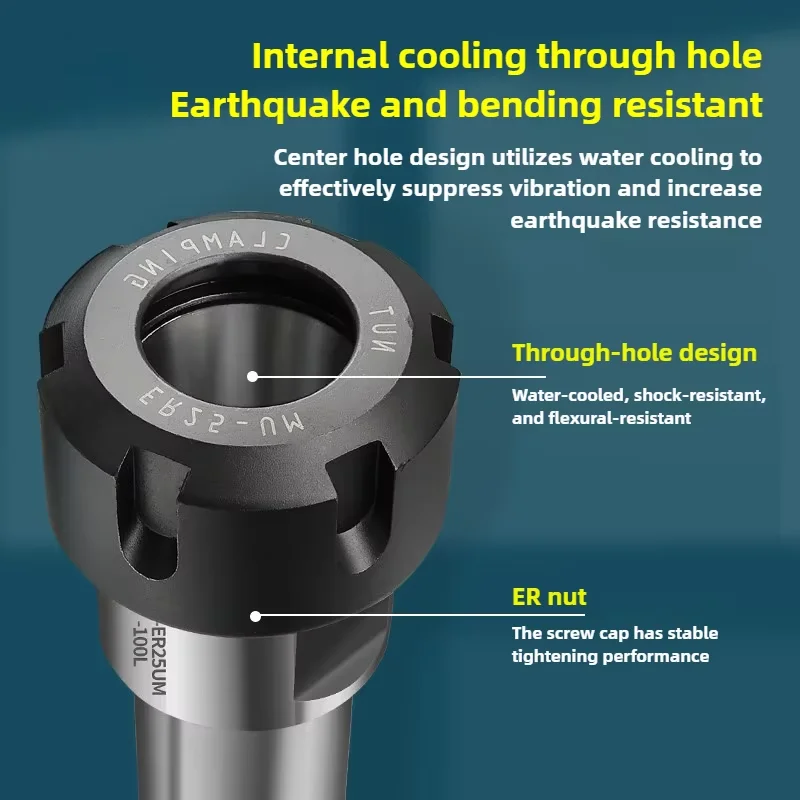 C6 C8 C10 C12 C16 C20 C25 C32 ER8 ER11 ER16 ER20 ER25 ER32 ER Extension Rod Deep Hole Machining Tools Mill Lengthen Tool Holder