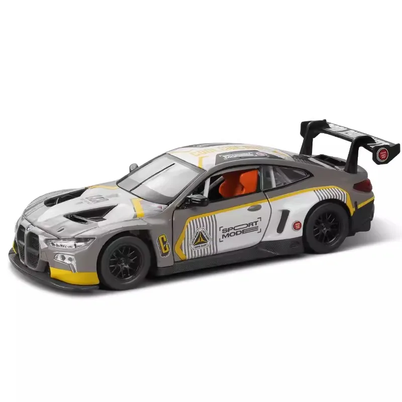 CCA MSZ 1:32 BMW M6 M4 Z4 GT3 I4 M50 alloy car model children\'s toy car die-casting with sound and light pull back function