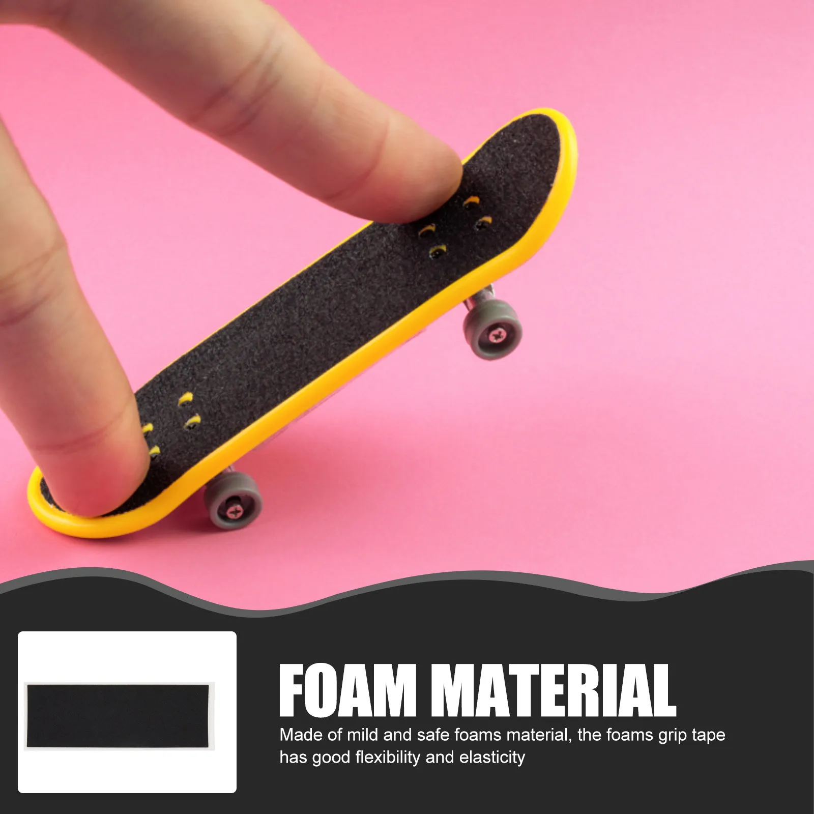 

10Pcs Finger Skateboard Grip Tape Foams Tape Non-Slip Fingerboard Grip Stickers Long-Lasting Fingerboard Sticker