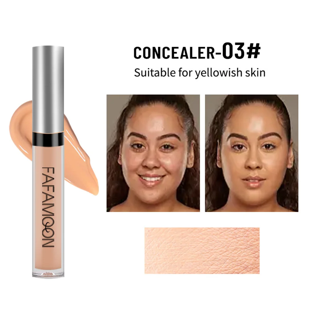 1/2/4PCS Lasting 8 Colors Shelf Life Of 3 Years Liquid Foundation No Card Powder Creamy Texture No Makeup Removal Concealer