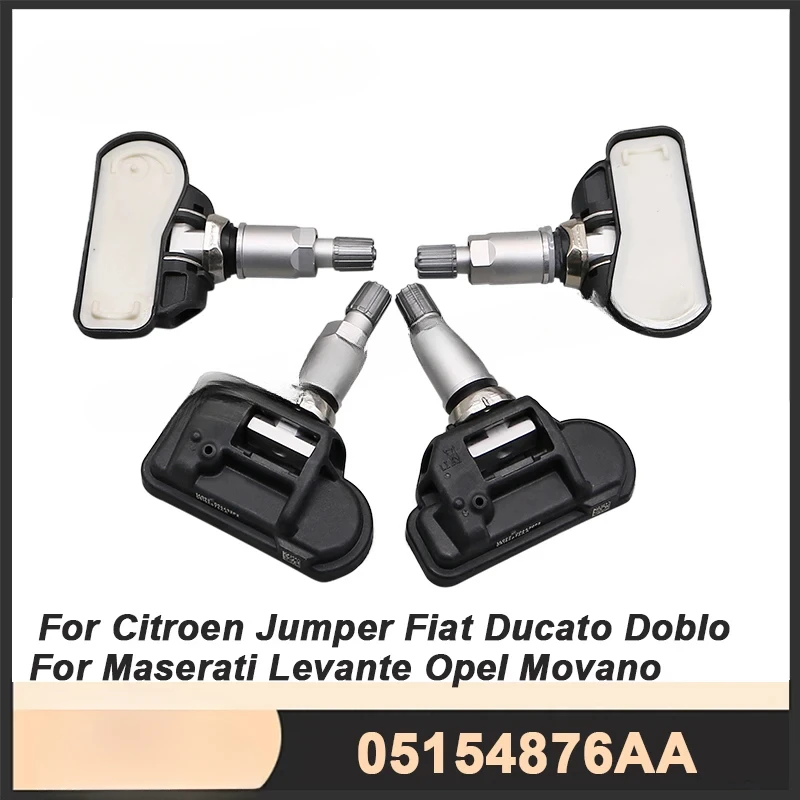 

4 шт. датчик TPMS, система контроля давления в шинах для Opel Movano Citroen Jumper Fiat Ducato Maserati Levante 05154876AA