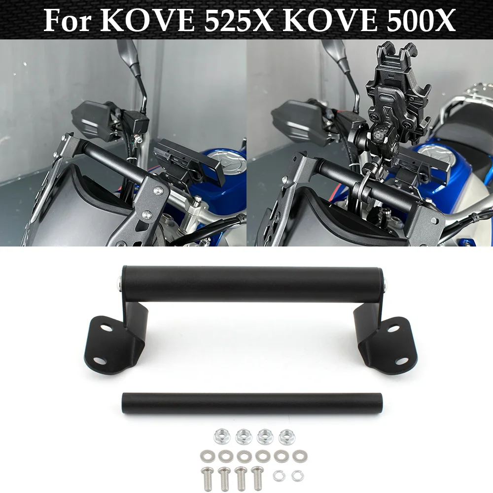 Handlebar Extension GPS Navigation Bracket For KOVE 525X 500X KY500X Fit Macbor Montana XR5 Motorcycle Bar Support Phone Holder