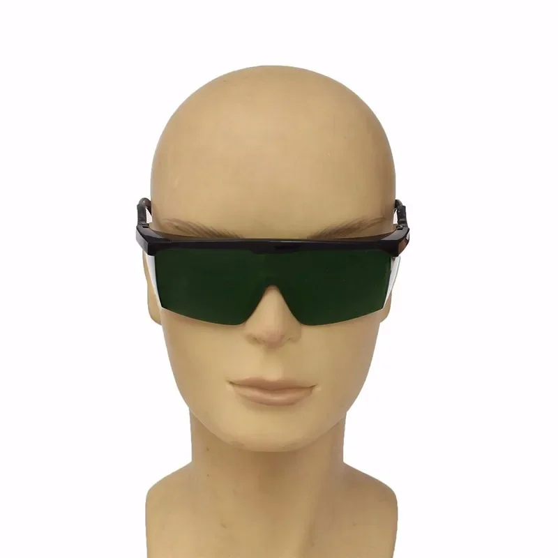 Dark Green OD4 + Laser Safety Goggles Glasses Protective Eyewear 200-540nm/532nm impact resistant laser goggles, telescopic legs