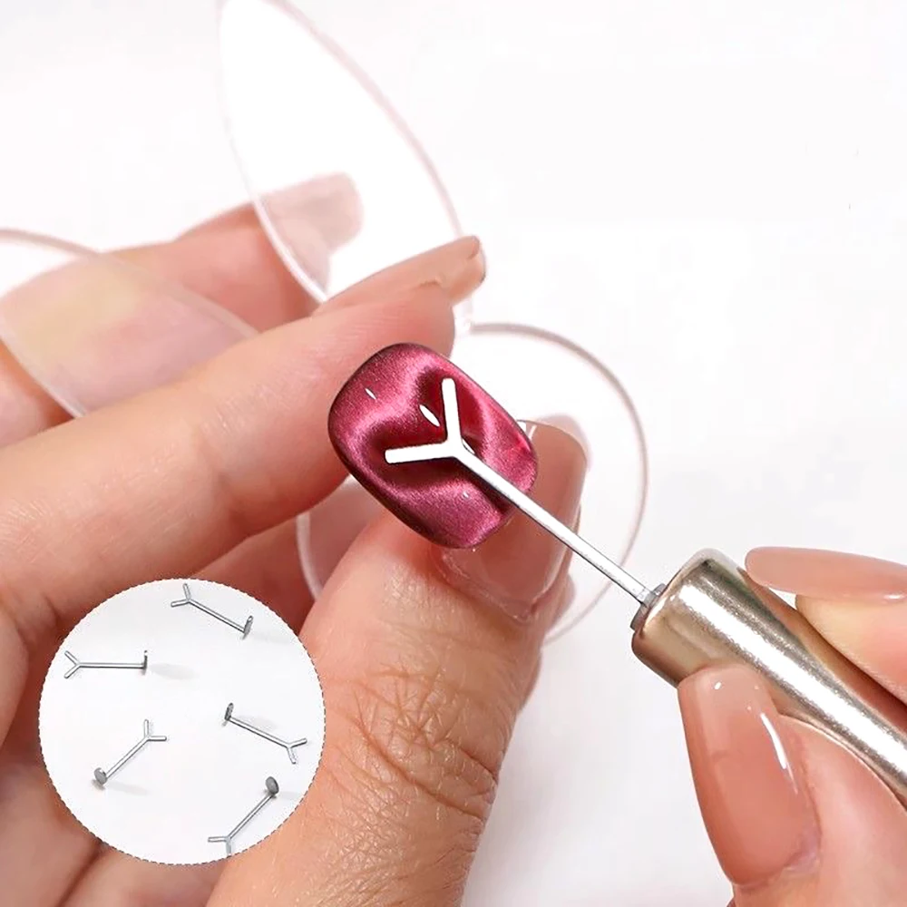 3 IN 1 Multi-function Cat Eye Magnet For Nail Art Design Strong Thick Magnetic Stick Large Cylindrical Magnetic Nail Tool
