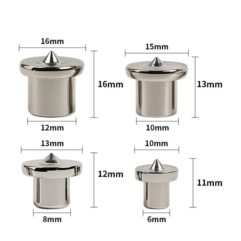 Precision Metal Dowel Center Set Round Pin Silver/Black Tenon Center Set Conical Design Center Point Pin Set DIY Projects