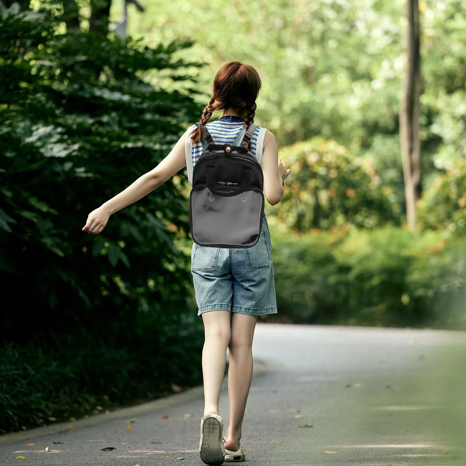 Candy Color Backpack School Bag for Girls Large Capacity Spacious Storage Zipper Design Daily Use Suitable Women Students