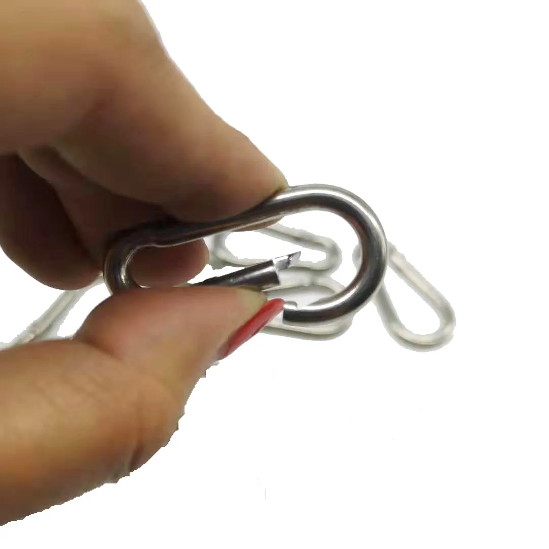 Quick link 10mm acciaio inossidabile 50 pezzi moschettone con vite 10mm 50 pezzi moschettone 4mm 50 pezzi