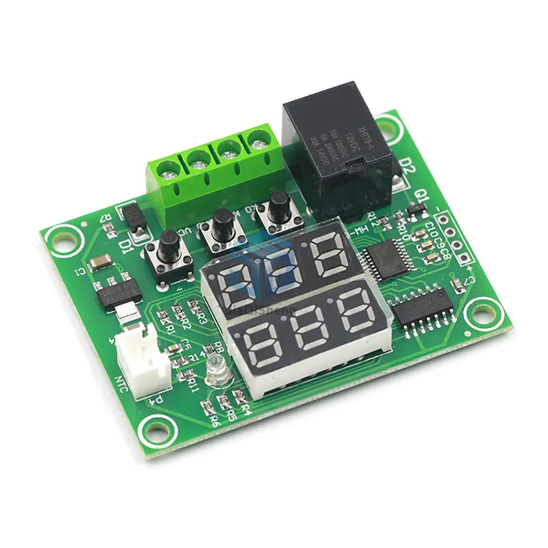 XH-W1219 W1219 DC12V Dual LED Digital Display Thermostat Temperature Controller Regulator Switch Control Relay NTC Sensor Module