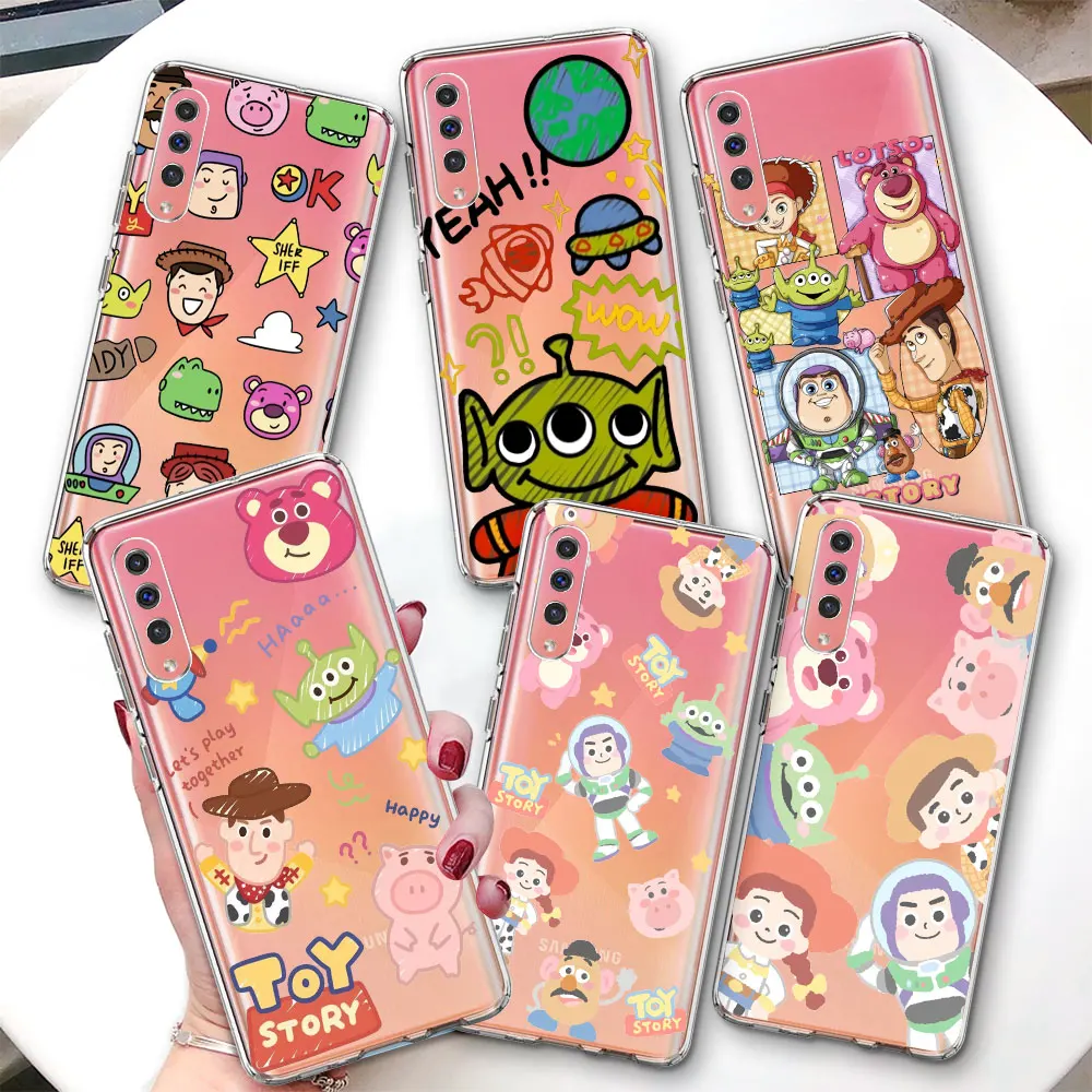 Disney Cartoon Toy Story Case for Samsung Galaxy A70 A70s A20e A30s A8 A40 A50 A50s A20 A30 A7 A6 Soft Transparent Phone Cover