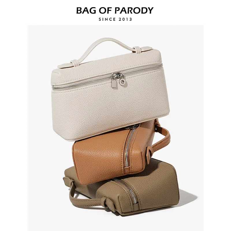 

Parody LP9 Urban mat Sle Cosmetic Bag Crossbody Lunchbox Handbag Soft Synthetic Leather Cact Square Bag for Youth