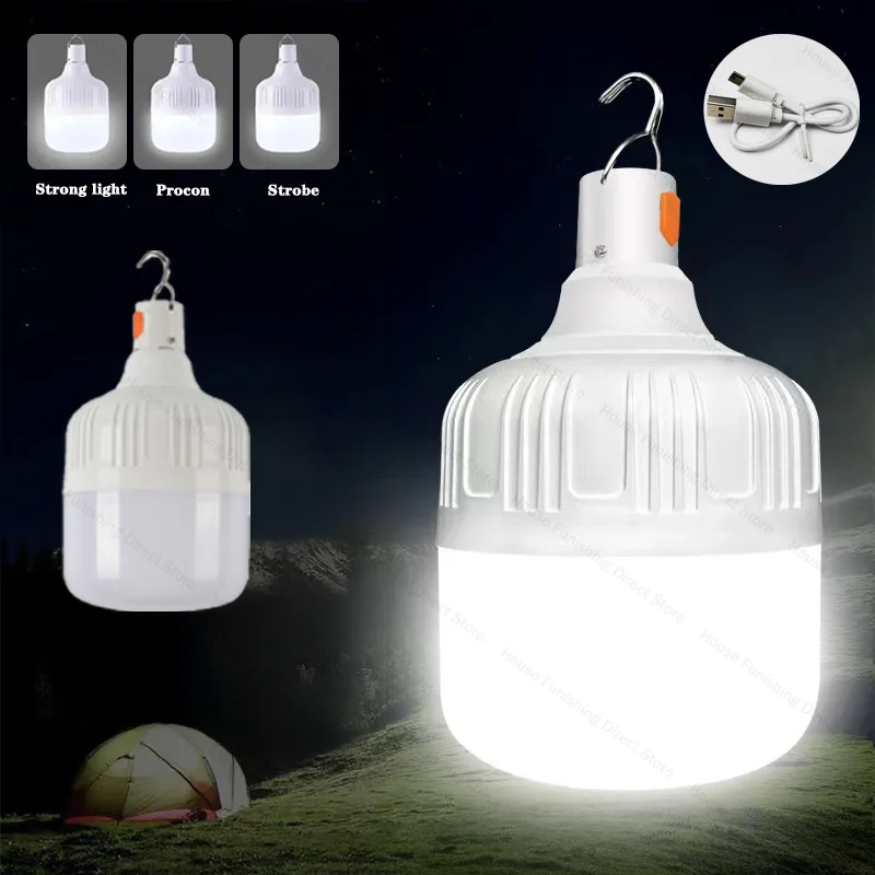 

Portable LED Emergency Lights Outdoor Portable Lanterns Hanging Camping Energy Saving Bulb for Garden Tent Hanging Lights