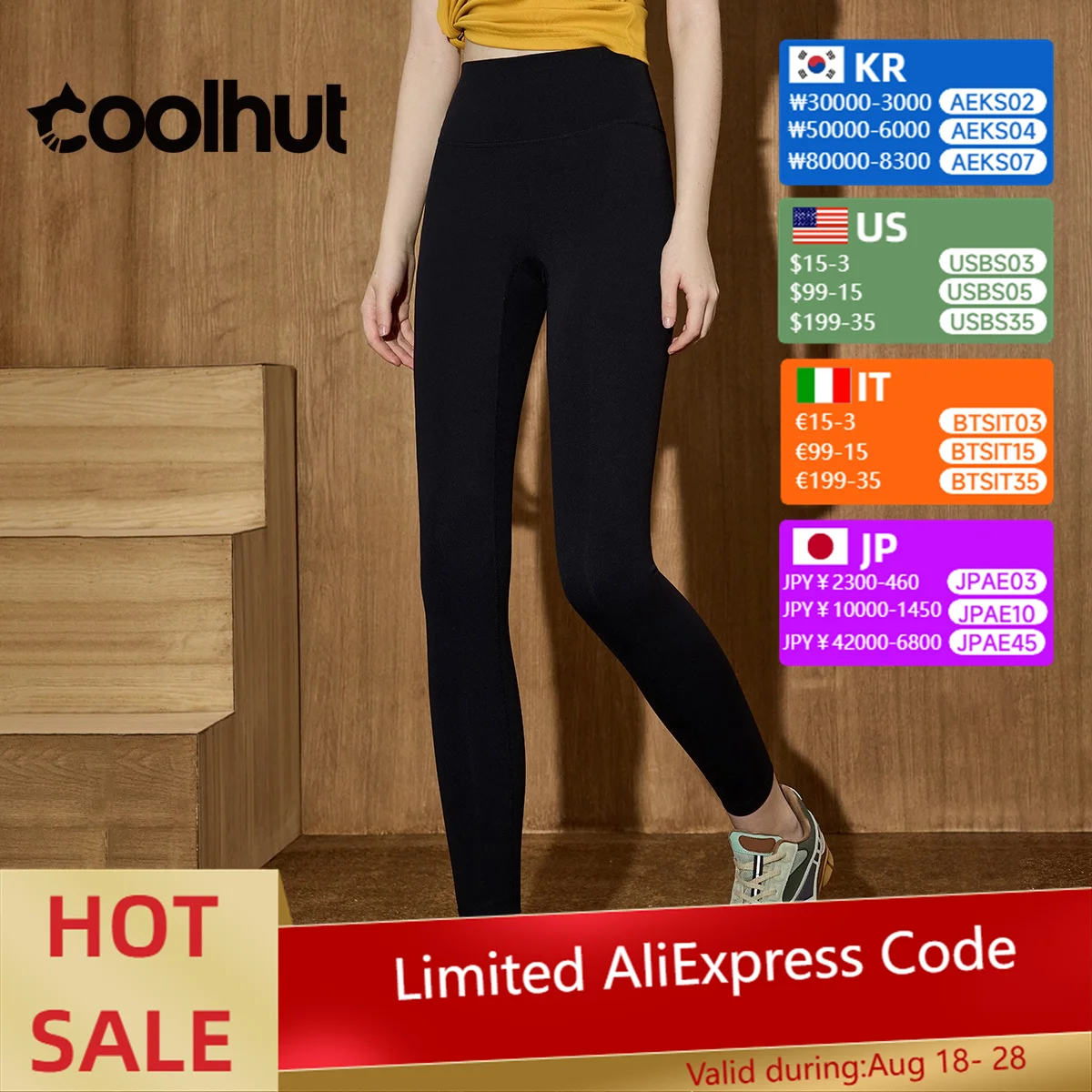 

COOLHUT 2025 Women's High Waist Workout Leggings Booty Shaping Yoga Pants Tummy Control Seamless Gym Skinny Summer Stretchy