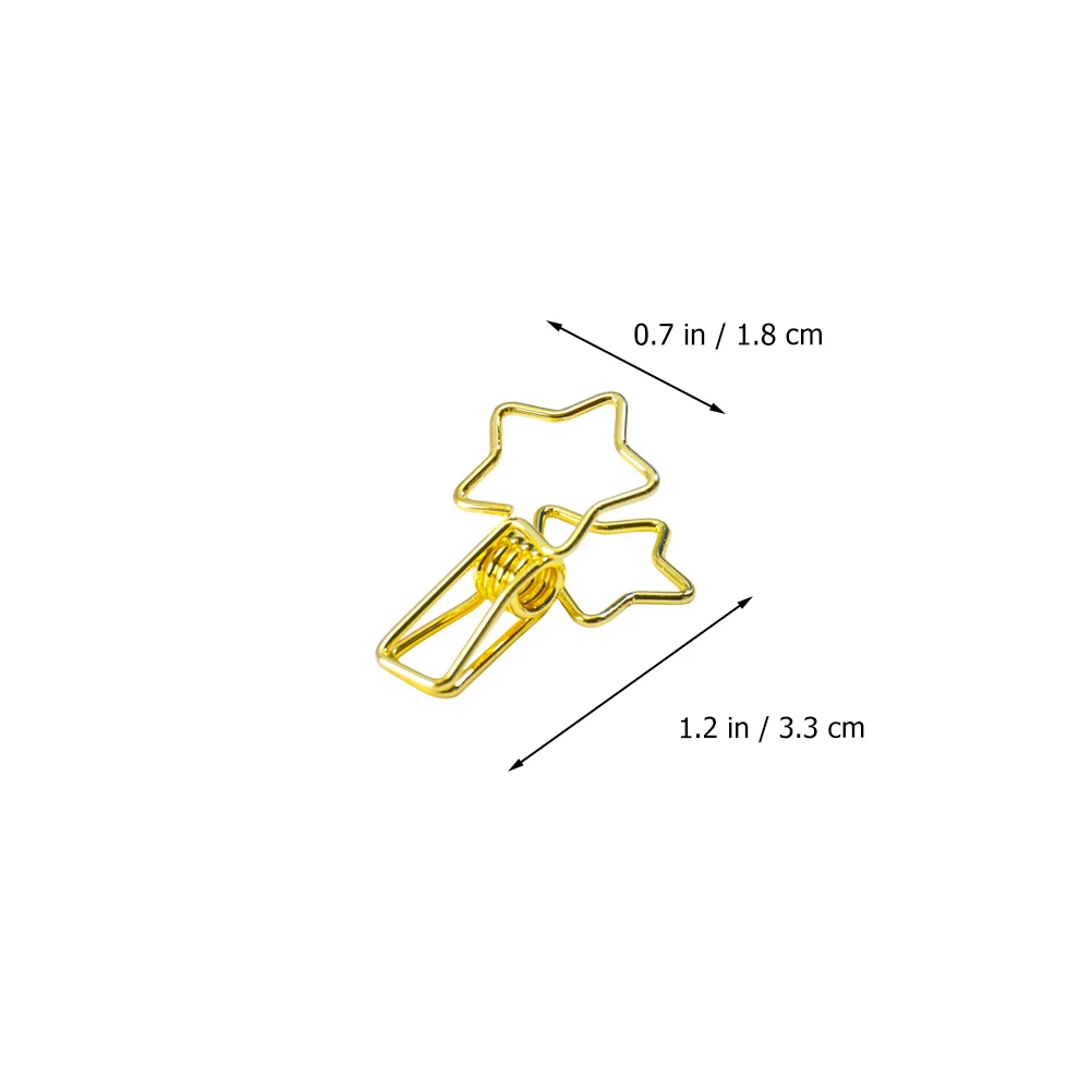 

16Pcs Metal Binder Clips Creative Appearance Fine Workmanship Office File Organizer Metal Receipt Clip Office File Clips