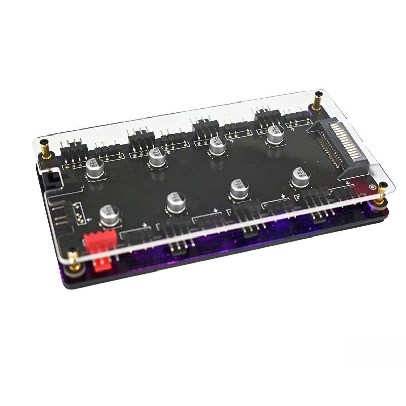 ARGB Fan Hub 5V3 Pin Shenguang Synchronous SATA One-point-eight Chassis Fan Controller