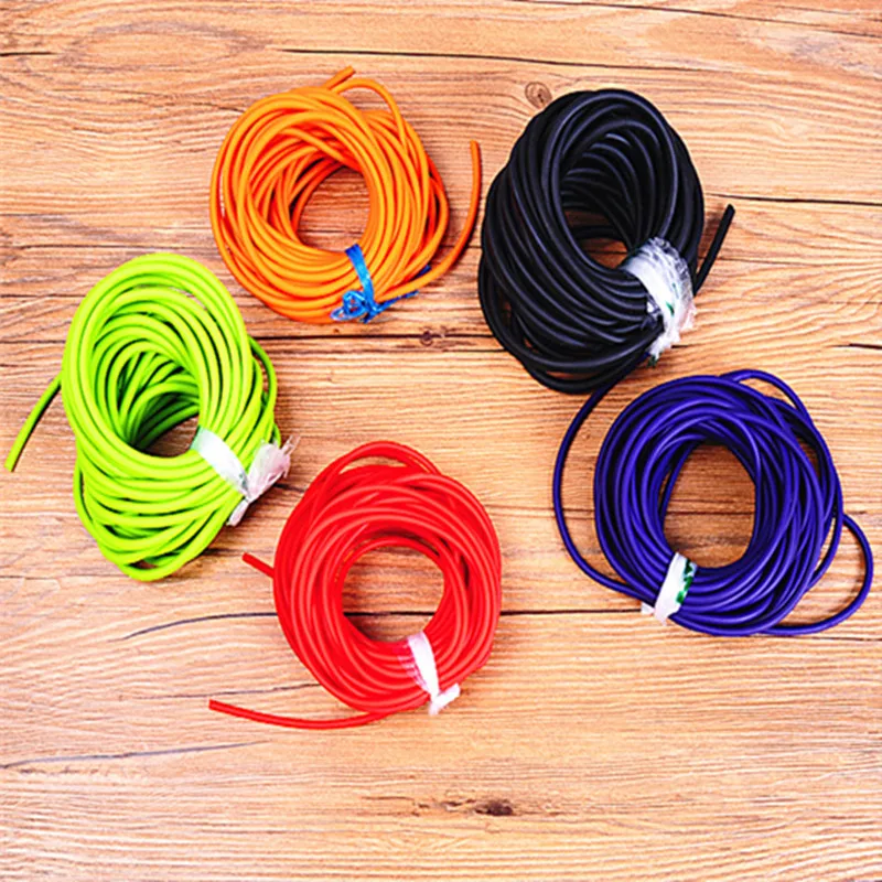 5mm*5/10m Outdoor 2050 Natural Latex Rubber Tube Stretch Elastic Slingshot Replacement Band Catapults Sling Rubber