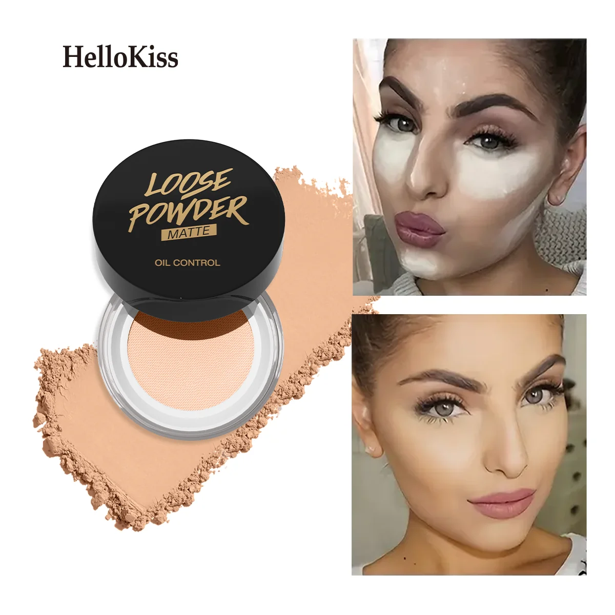 

Рассыпчатая пудра для выпечки и фиксации, стойкая контрольная жирность, натуральная матовая водостойкая осветляющая рассыпчатая пудра для лица, косметика для макияжа