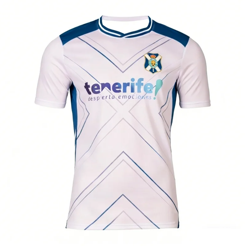 Camiseta de Fútbol Estilo España, Superventas, Jersey del Tenerife para Hombre, Secado Rápido, Transpirable 3D, Nueva Equipación de Entrenamiento, Ropa de Playa