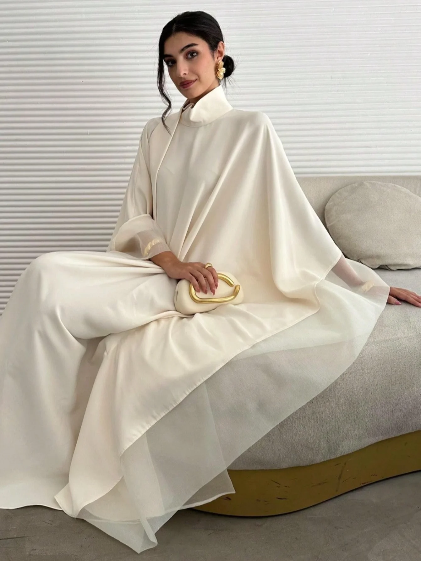 عباية الشرق الأوسط للنساء عبايات أنيقة بأكمام طويلة فستان فضفاض للمهرجانات قفطان مسائي جلباب ملابس تقليدية إسلامية